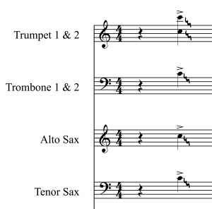 Power In the Blood-horn sample 1 - Horn Chart Score