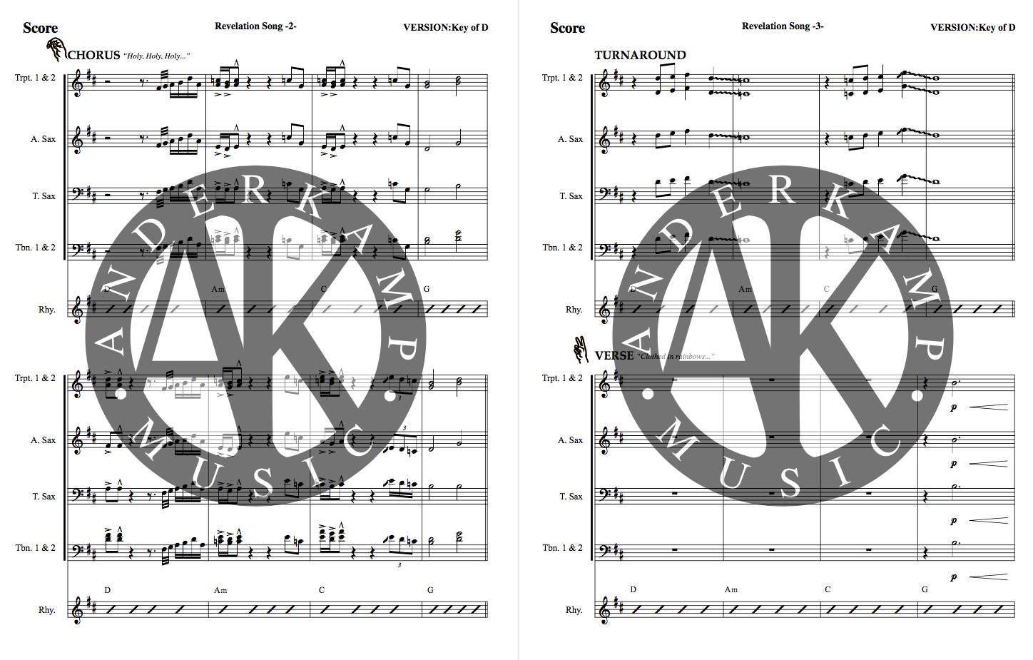 Revelation Song Sheet music for Drum group (Solo)