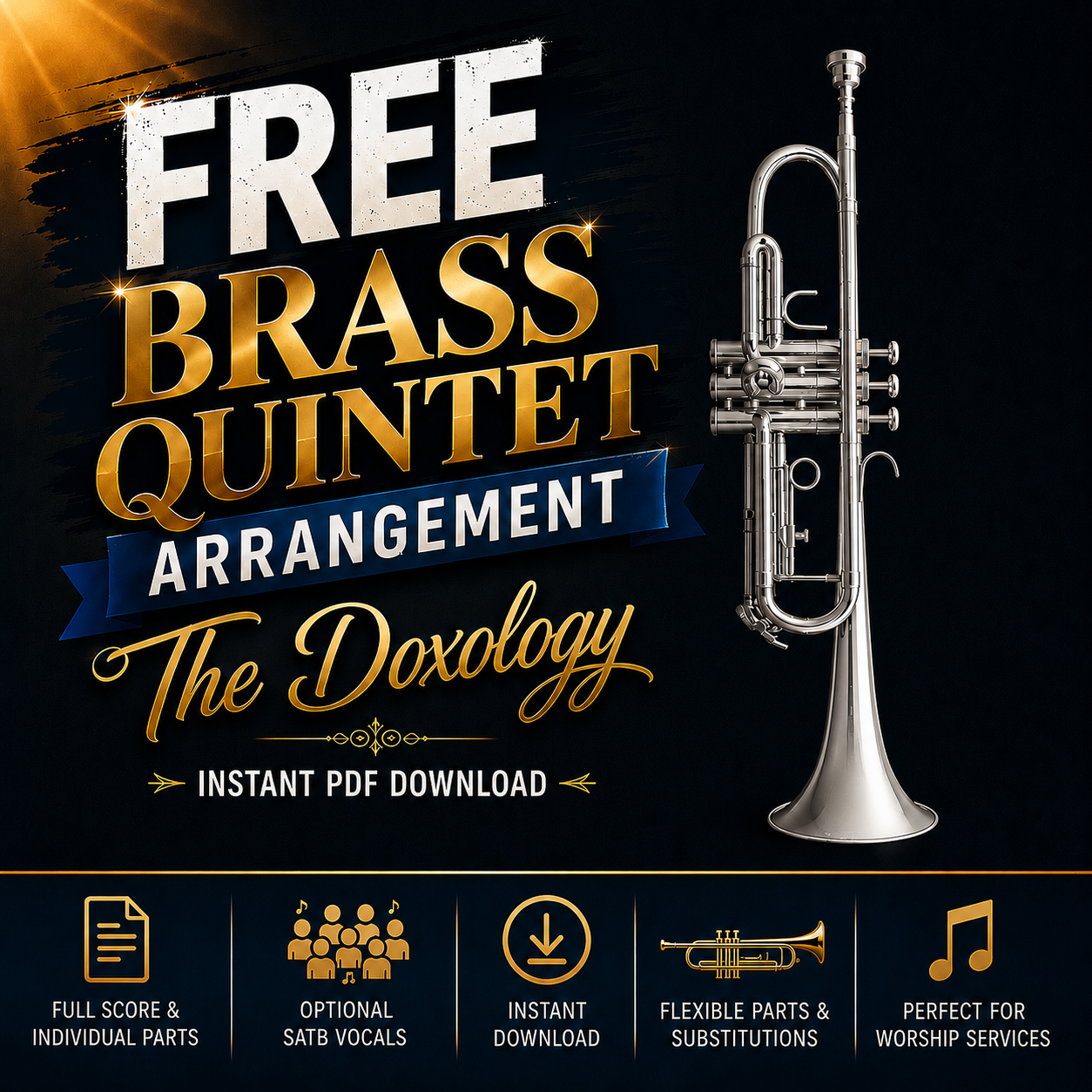 The Doxology - Brass Quintet with optional SATB vocals